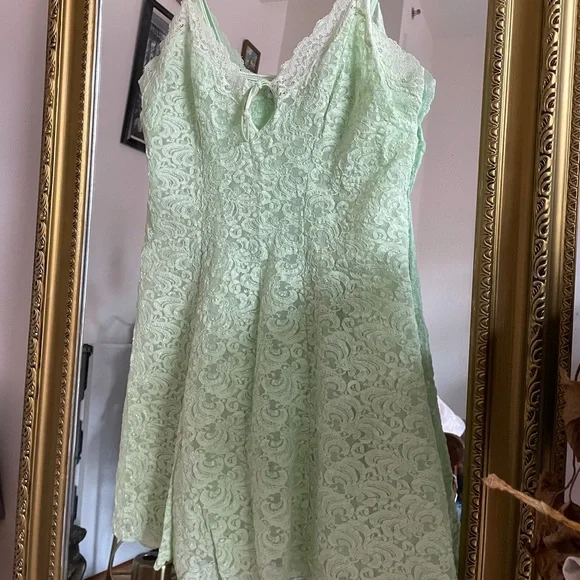slim fit dress slacks The Lacey Button Front Block Print Cotton Dress in Sage Green – Liza Byrd main image 1